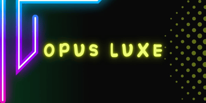Opus Luxe Font Poster 3