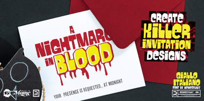 Giallo Italiano Font Poster 5