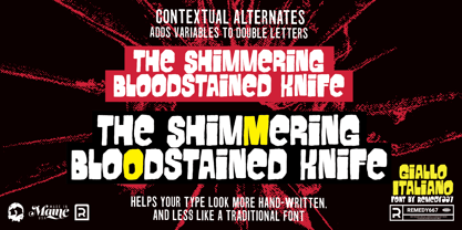 Giallo Italiano Font Poster 3