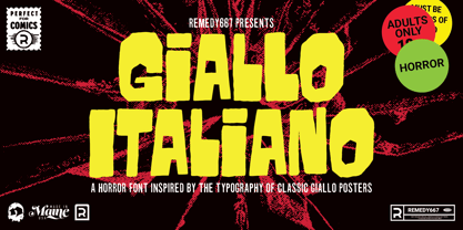 Giallo Italiano Font Poster 1