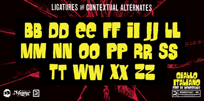 Giallo Italiano Font Poster 6