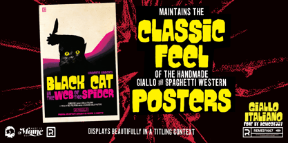 Giallo Italiano Font Poster 2