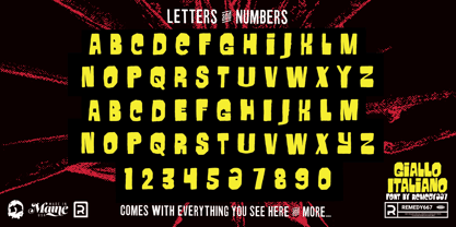 Giallo Italiano Font Poster 8