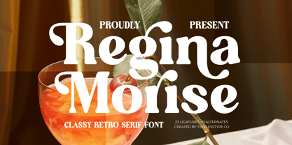 Regina Morise Font Poster 1