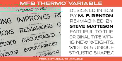 MFBThermo Font Poster 1