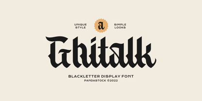 Ghitalk Font Poster 1