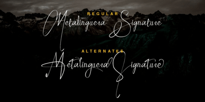 Metalinguera Font Poster 5