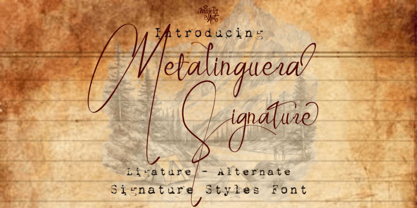 Metalinguera Font Poster 1
