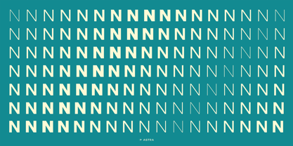 Astra Font Poster 4