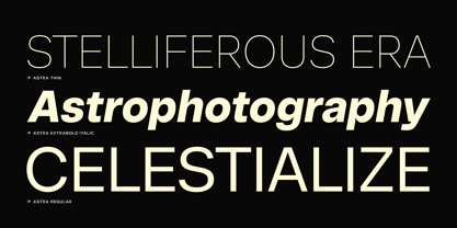 Astra Font Poster 3