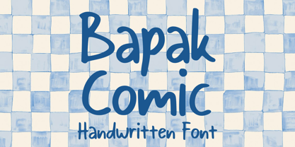 Bapak Comic Font Poster 1