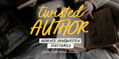 Twisted Author Font Poster 1