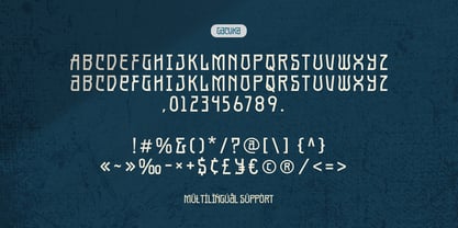 Gacuka Font Poster 8
