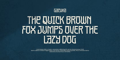 Gacuka Font Poster 6