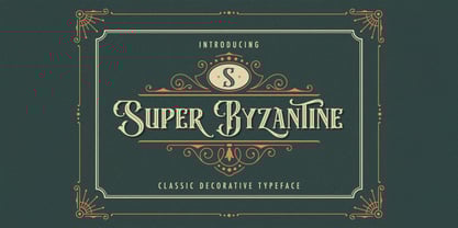 Super Byzantine Font Poster 1