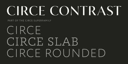 Circe Contrast Font Poster 15