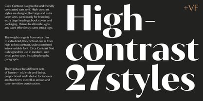 Circe Contrast Font Poster 8