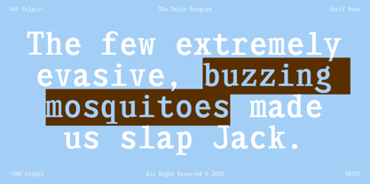 403 Felgrit Font Poster 5