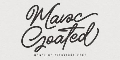 MC Mavoc Goated Font Poster 1