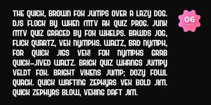 Zakhori Display Font Poster 4