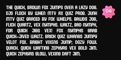 Zakhori Display Font Poster 9