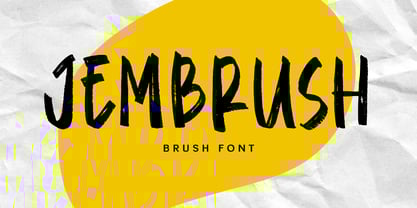 Jembrush Font Poster 1