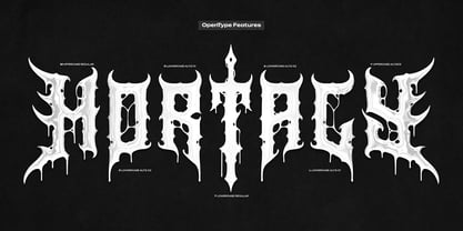 Mortaly Sword Font Poster 10