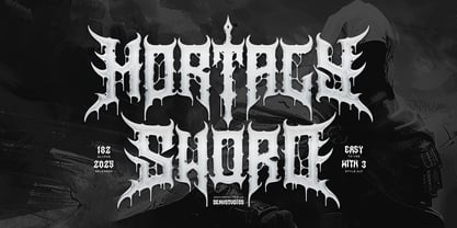 Mortaly Sword Font Poster 1
