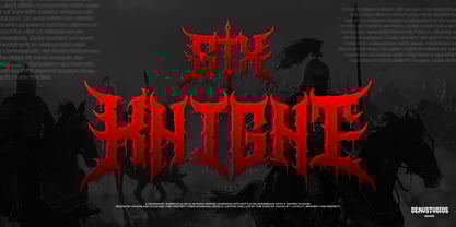 Mortaly Sword Font Poster 3