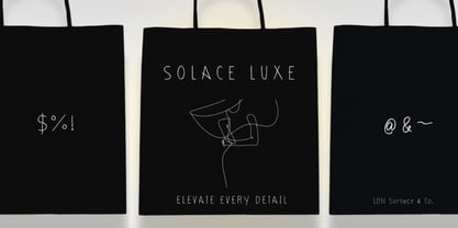 Solace Luxe Font Poster 3