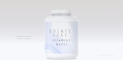 Solace Luxe Font Poster 8