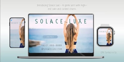 Solace Luxe Font Poster 5