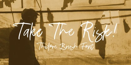 Thidore Brush Font Poster 3
