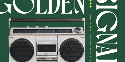 Magitals Glowing Font Poster 3