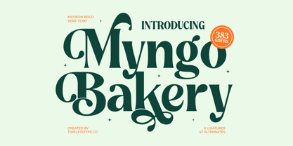 Myngo Bakery Font Poster 1