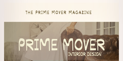 Prime Mover Font Poster 4