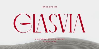 Glasvia Font Poster 1
