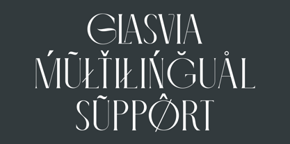 Glasvia Font Poster 10