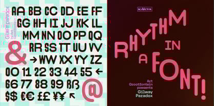 Gilway Paradox Font Poster 2