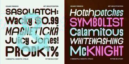 Gilway Paradox Font Poster 13