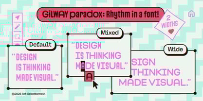 Gilway Paradox Font Poster 14
