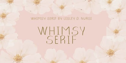 Whimsy Serif Font Poster 7
