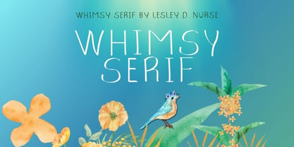 Whimsy Serif Font Poster 2