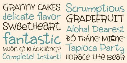 Prudence Peafowl Font Poster 3