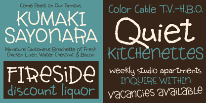 Prudence Peafowl Font Poster 4