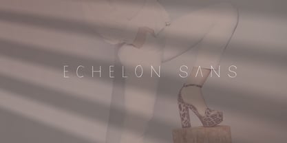 Echelon Sans Font Poster 2