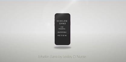 Echelon Sans Font Poster 5