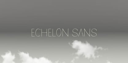 Echelon Sans Font Poster 1