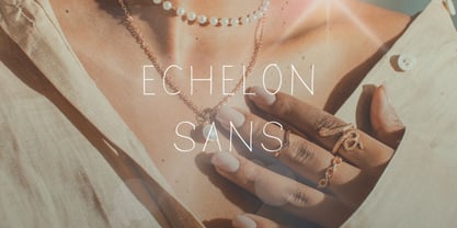 Echelon Sans Font Poster 3