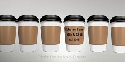 Echelon Sans Font Poster 7